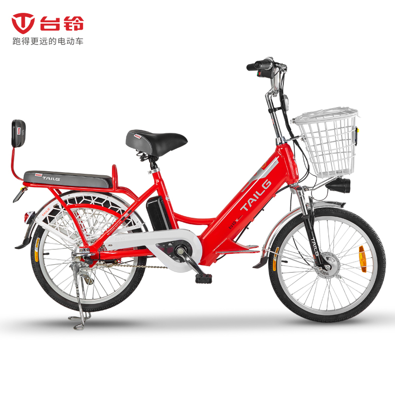 台铃电动车al1前减震锂电动自行车48v内置防盗锂电池代步电单车家用