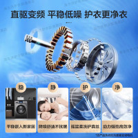 统帅洗烘套装 海尔智家出品10公斤洗衣机全自动滚筒+10公斤热泵烘干机干衣机除菌螨 直驱变频巴氏除菌家用大容量