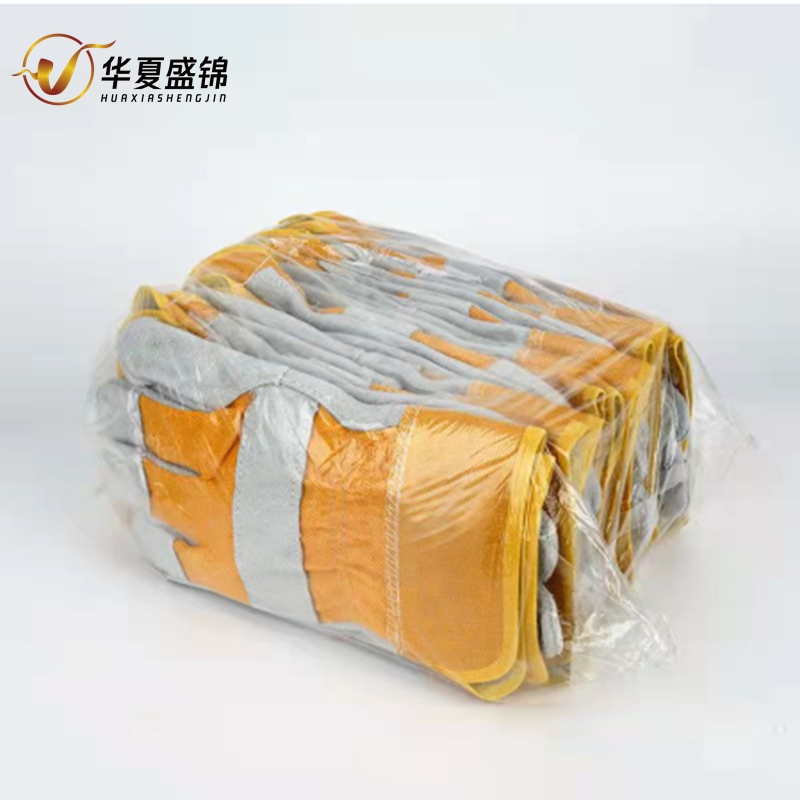 华夏盛锦牛皮短款电焊手套HXSJ-295/双
