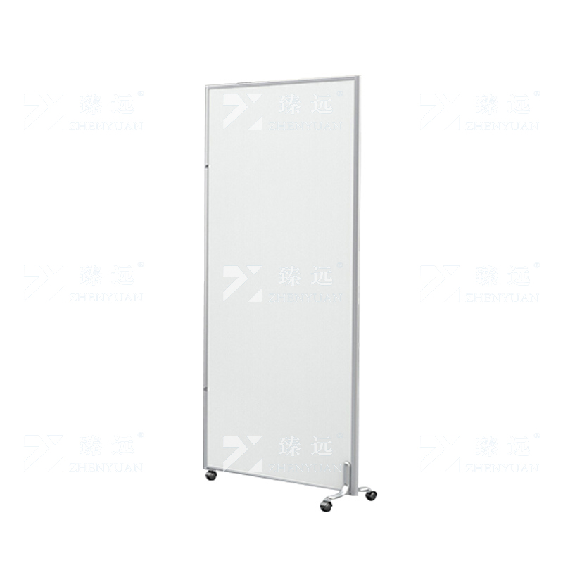臻远 ZY-PF21 办公室移动屏风隔断现代简约移动折叠屏风推拉隔断墙组装 定制全板式每平方单价