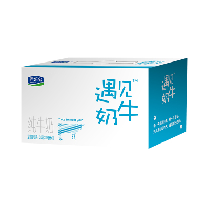 君乐宝 遇见奶牛纯牛奶 250ml*12盒