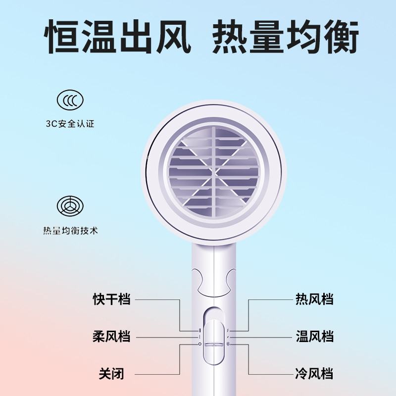 飞科(FLYOO)电吹风机家用大功率恒温大风力宿舍飞科旗下博锐