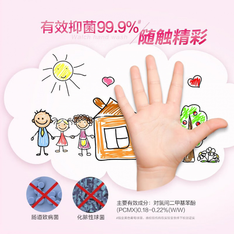 威露士 泡沫抑菌洗手液 便携洗护手倍护滋润 225ml*2支装