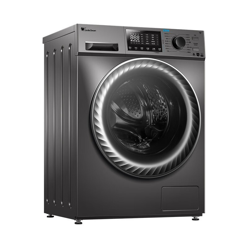 小天鹅(Little Swan) 滚筒洗衣机全自动 10公斤水魔方洗烘一体除菌 TD100V866WMADG-T1C