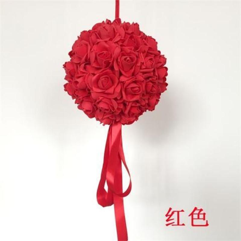 婚庆婚礼拉花婚房布置装饰用品新房客厅装饰花球纱幔挂饰花球套餐 多彩花球 15#