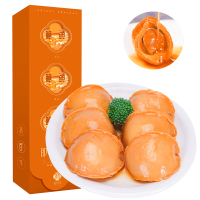 裕百年 即食鲍鱼罐头4-6只装160g*3 熬制鲍鱼汁海鲜水产熟食港式红烧鲍鱼干货海味礼盒装