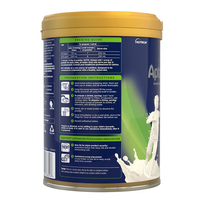新效期保税-爱他美(aptamil)儿童6岁+成长营养配方奶粉900g/罐装 进口特殊配方奶粉 偏食挑食成长奶粉