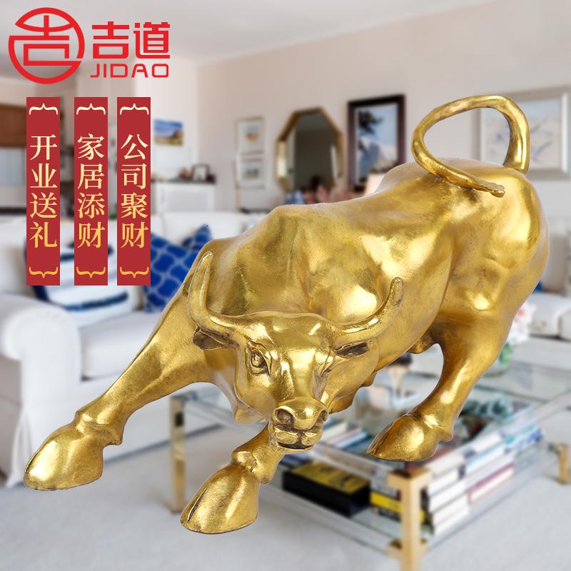 美帮汇铜牛摆件华尔街牛牛办公室装饰股市股票铜牛高清大图