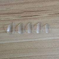 艾莫古筝指甲套免用胶布琵琶指甲套儿童成人通用彩色指甲套薄款新 普通透明色琵琶指甲一副 大号(16岁以上及成人)
