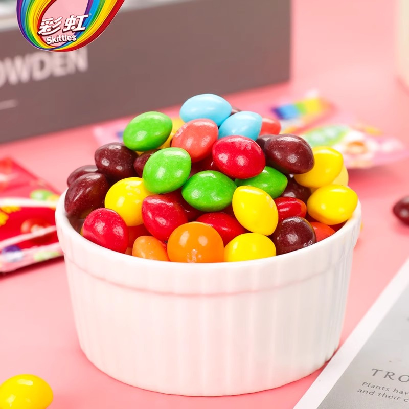 绿箭彩虹糖混合果味糖果40g*1袋装 喜糖儿童零食糖果伴手礼休闲零食(原果味)高清大图