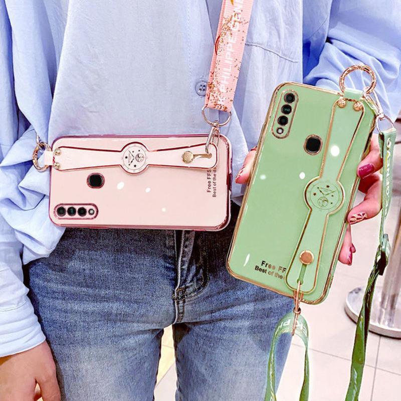 oppoa8手机壳女pdbm00腕带支架硅胶保护硅胶套oppoa8防摔软壳电镀暗夜