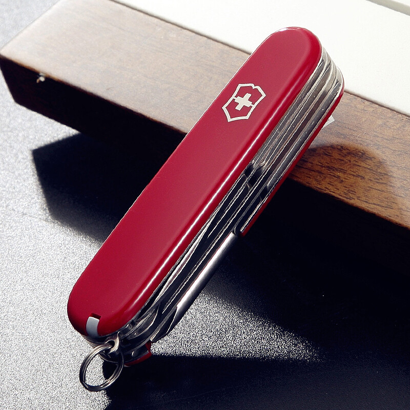 维氏(VICTORINOX)瑞士军刀 大当家15项功能 水果刀多功能刀折叠刀 红色1.4713高清大图