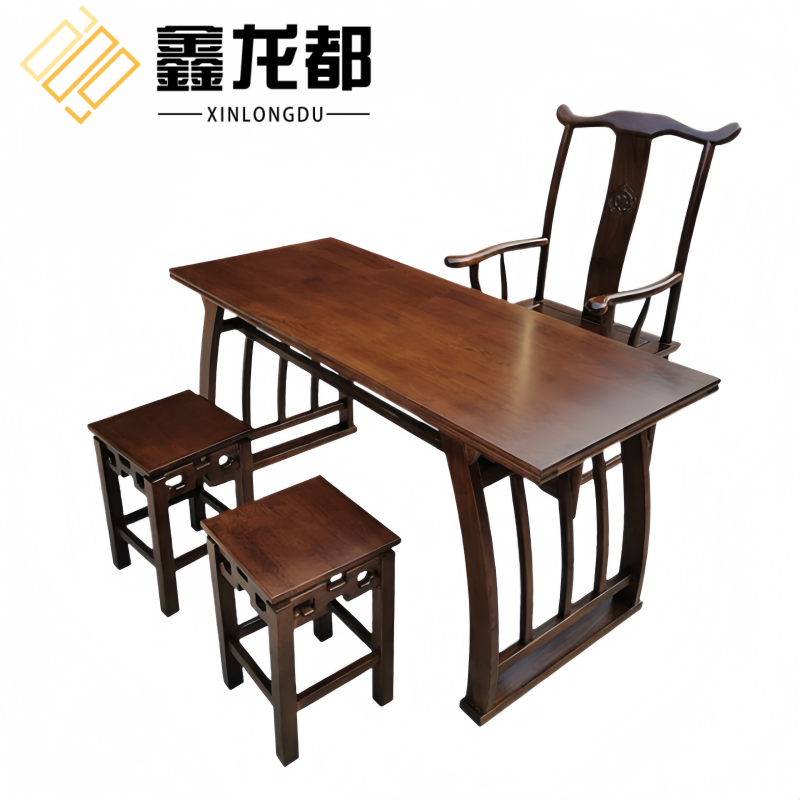 鑫龙都 书桌+椅1.4米 套