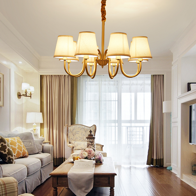 现代简约吊灯美式乡村饭厅主灯led卧室吊灯餐厅灯家用照明吊灯饰灯具