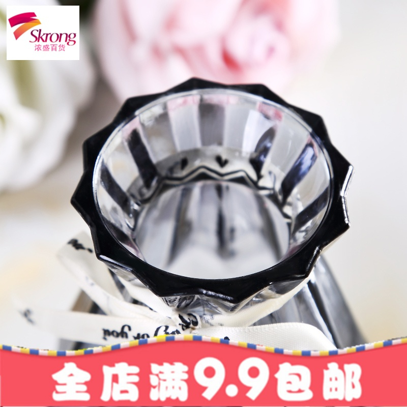 第二件半价玻璃花瓶创意简约透明水培绿萝植物干花瓶客厅插花摆件