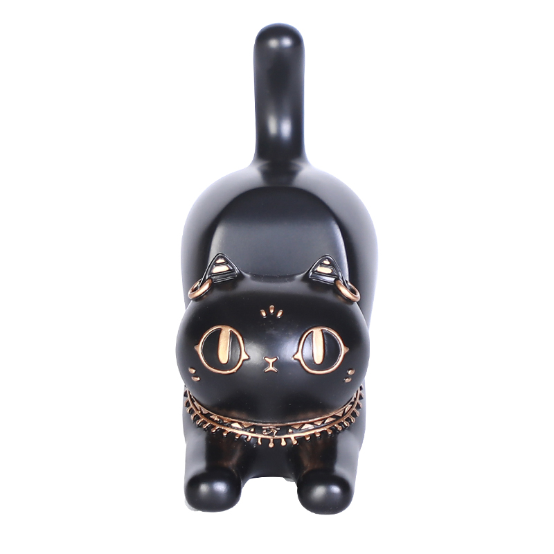 大英博物馆埃及手机支架安德森猫手机支架送男女生日礼物新婚礼物情人节礼物 伸懒腰趴趴猫款