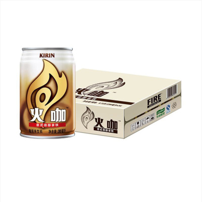 怡宝 麒麟 火咖 意式倍醇咖啡味饮料 280ml*24 箱装