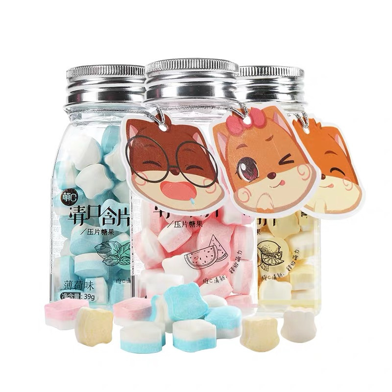39g*6瓶 爽口含片糖清口含片口气清新糖零食糖果