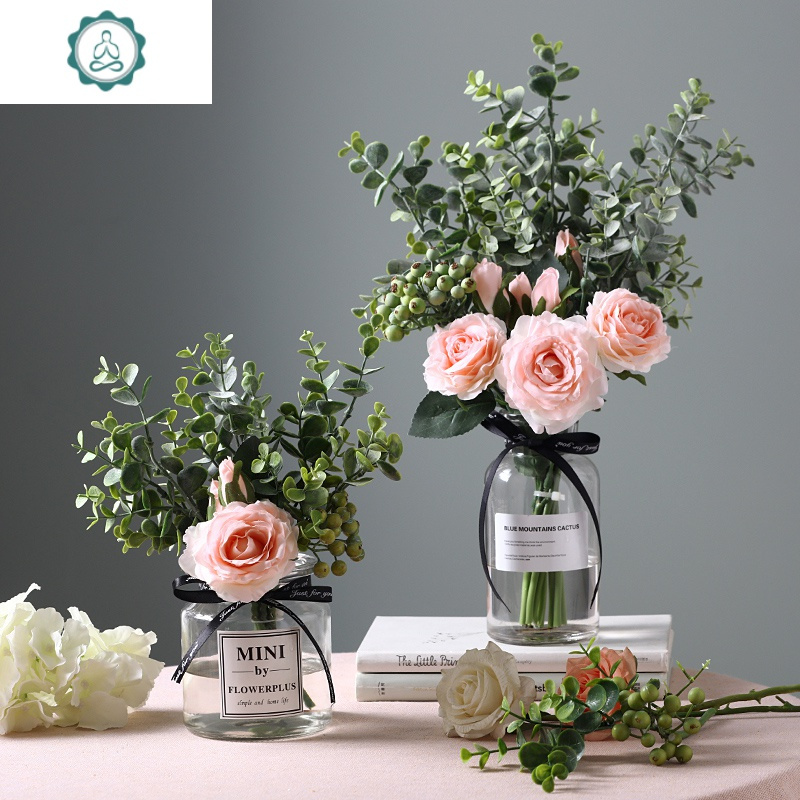 北欧风ins假花仿真花摆件客厅餐桌花装饰品绢花摆花花艺用品摆设 封后