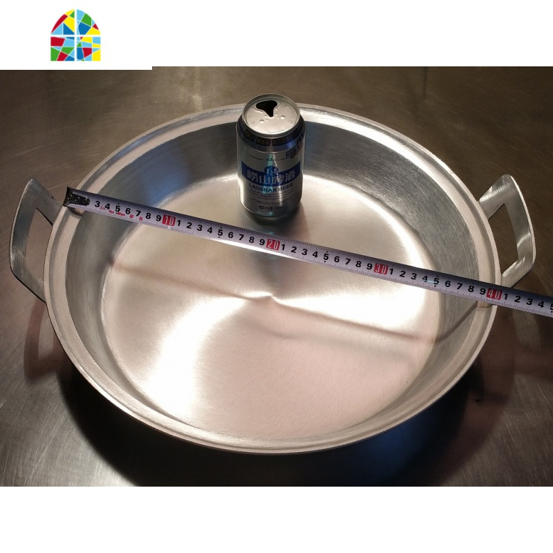 封后自产自销手工铝锅铸造纯铝不粘锅加厚平底铝锅铝平底锅烙饼水煎包