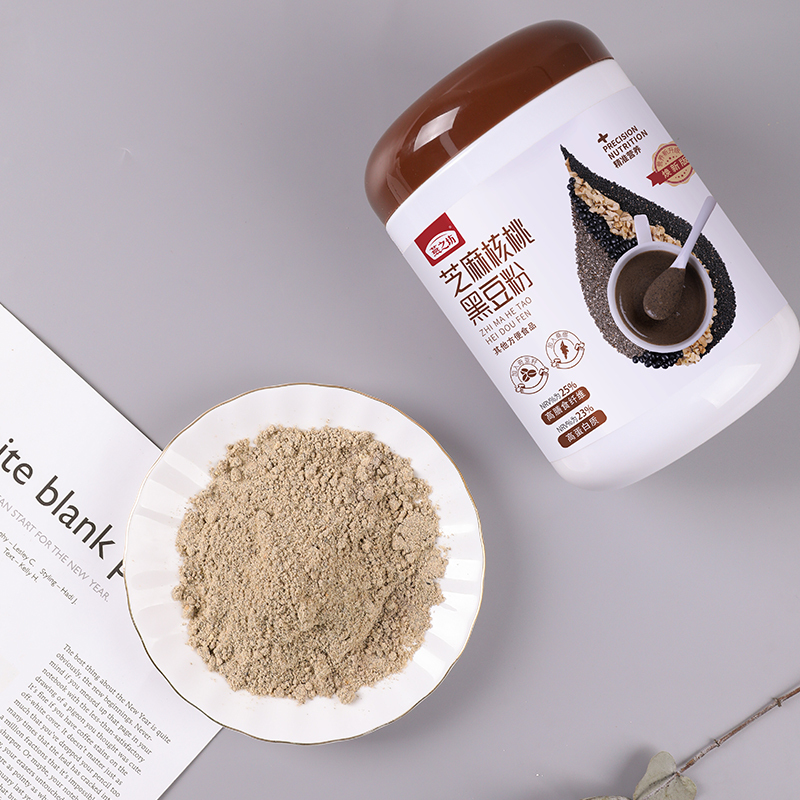燕之坊 芝麻核桃黑豆粉500g 代餐粉早餐冲饮黑芝麻红枣核桃