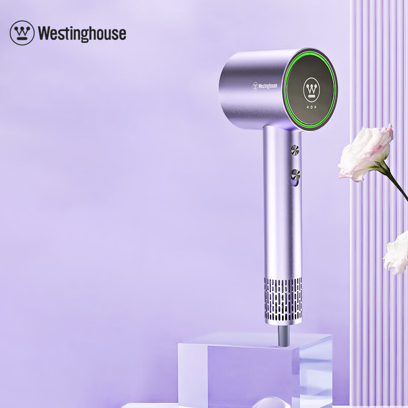 西屋(WESTINGHOUSE)家用大功率负离子高速吹风机 流光紫HS500