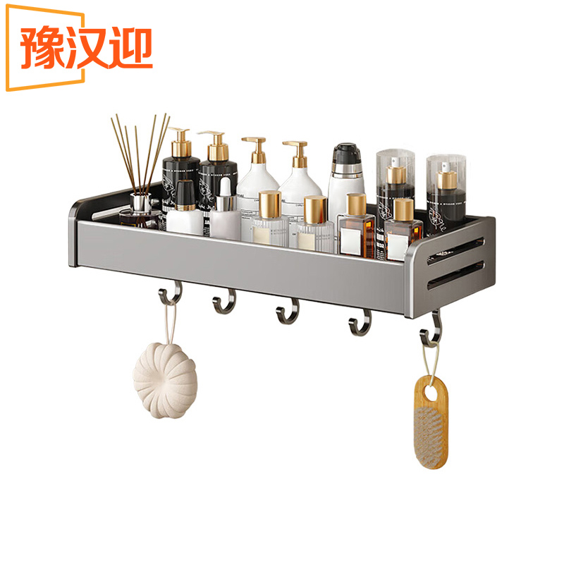 豫汉迎免打孔毛巾架高清大图