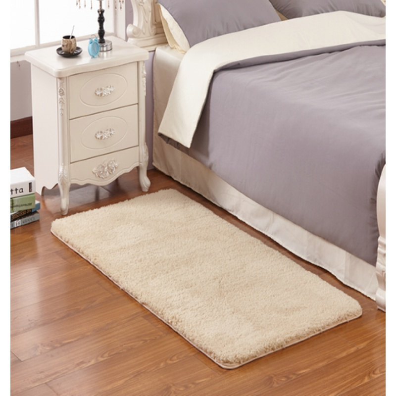 美帮汇加厚羊羔绒地垫客厅茶几地毯卧室地垫床边地垫满铺地毯可定制 羊羔绒米驼色 200*300cm