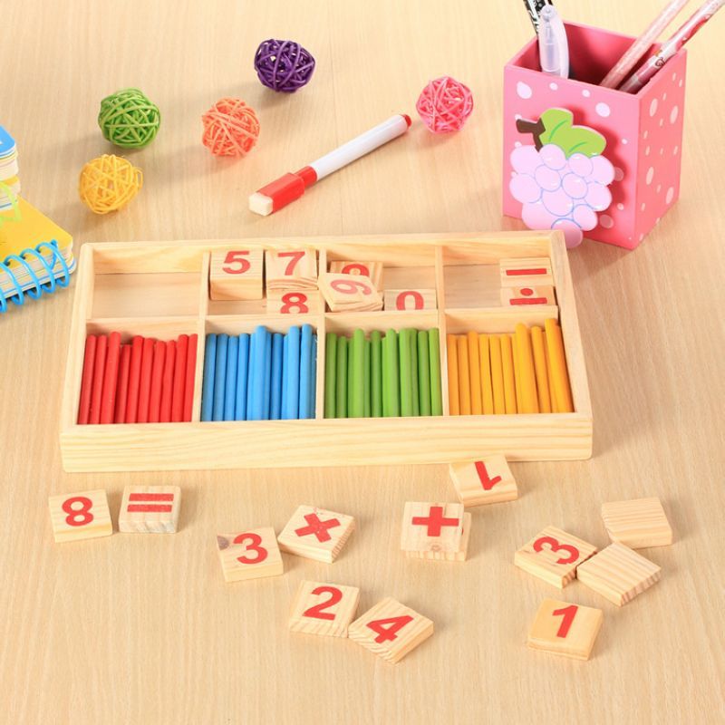 加减运算数数棒幼儿园数学教具学习盒早教儿童启蒙玩具一年级计算算术