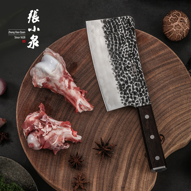 张小泉菜刀家用锻打切片刀具厨房切肉厨师女士专用老式锋利不锈钢多用刀(单刀)