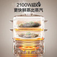 苏泊尔(SUPOR)电蒸锅16L/升容量 2100W功率电火锅多用途锅家用多功能蒸煮电热锅可拆洗内胆ZN26FC836