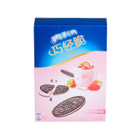 奥利奥(OREO) 夹心饼干 零食 巧轻脆薄片清新草莓酸奶味285g