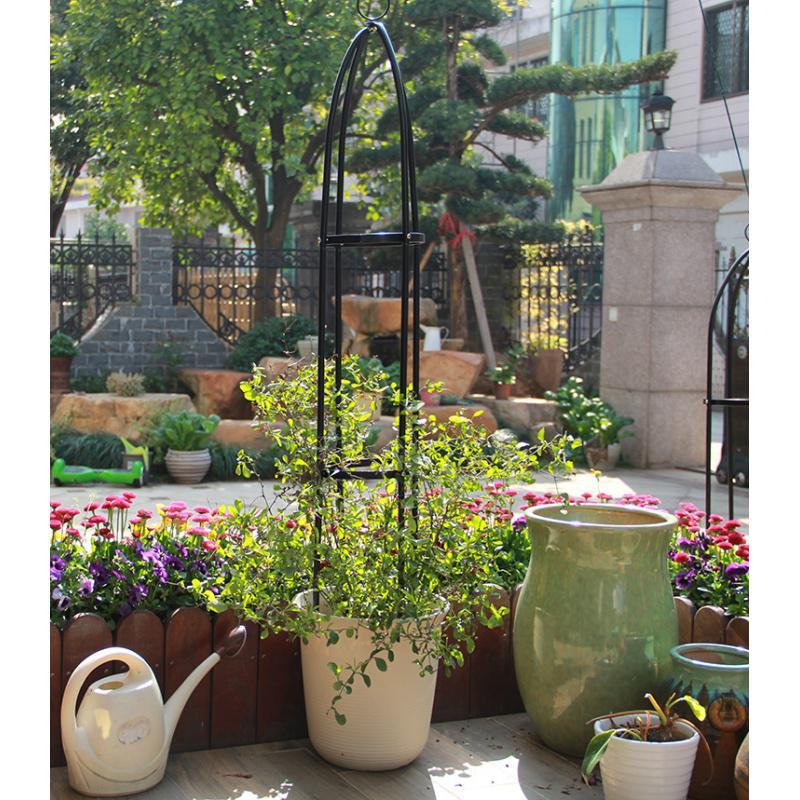 铁艺花架圆柱闪电客花架铁制花支架爬藤架藤月铁线莲柱形花架户外