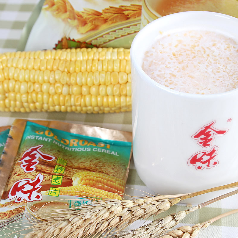 金味营养麦片 即食强化钙低聚糖麦片600g袋装小包20小包包装