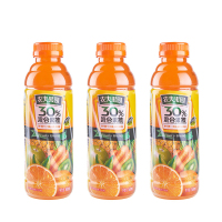 农夫果园30%混合果蔬汁500ml橙+胡萝卜+苹果+菠萝+猕猴桃普通装24瓶整箱
