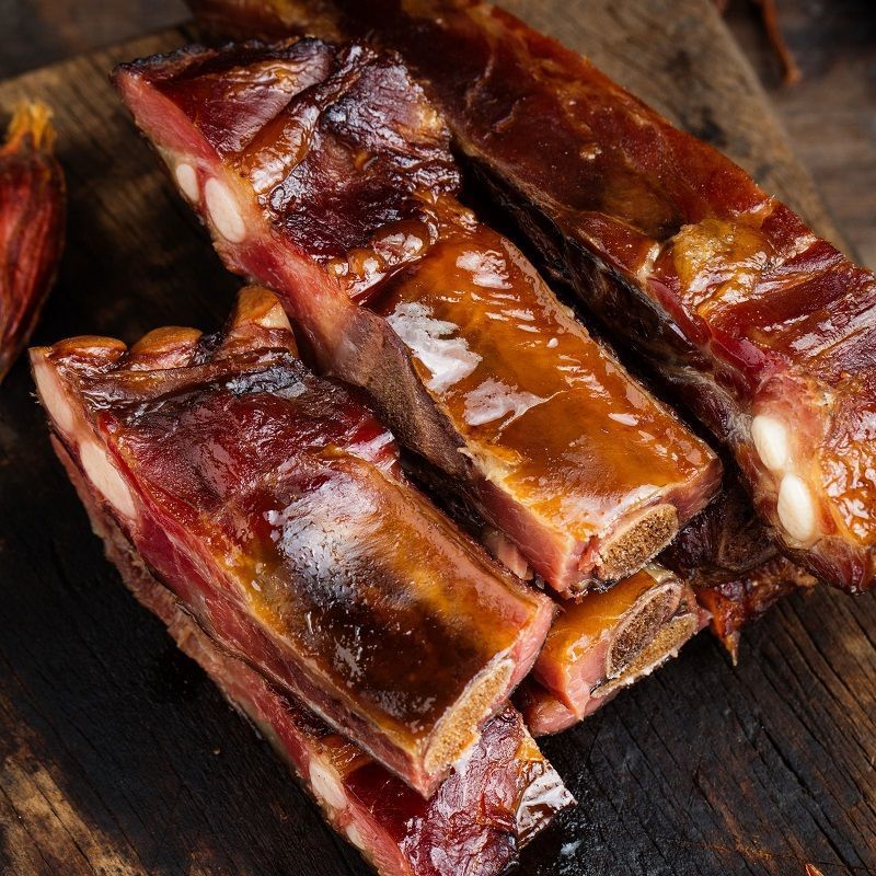 腊排骨3斤湖南特产柴火烟熏腊肉土猪肉精选子排农家自制风干咸肉