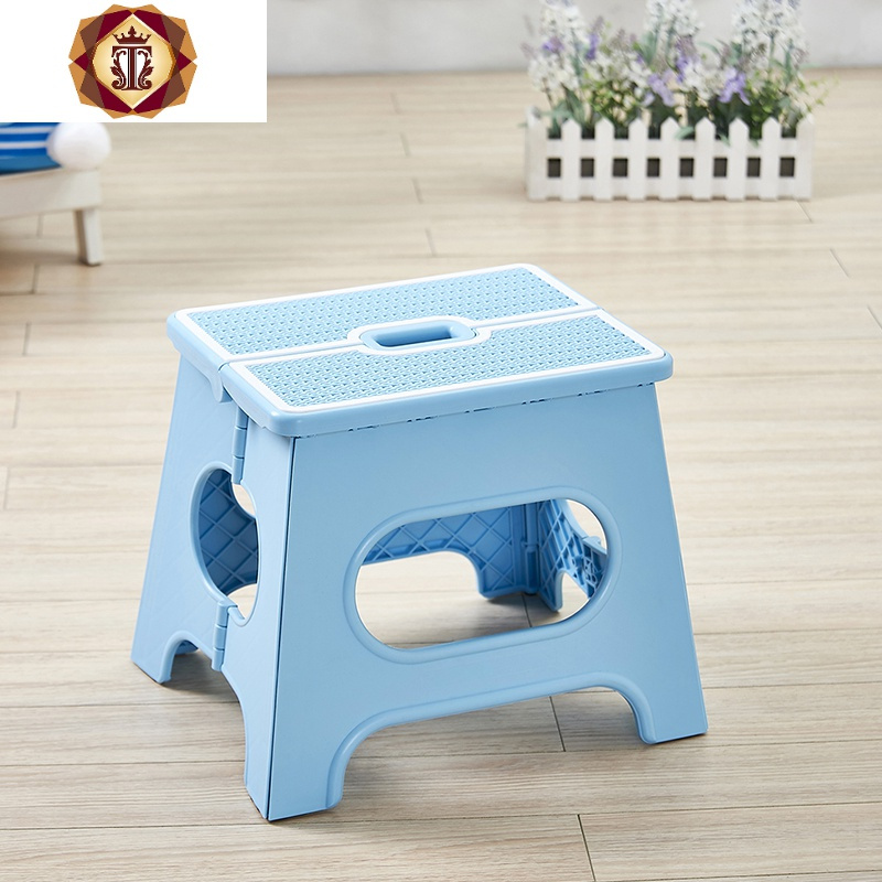 三维工匠折叠凳塑料小凳子便携式户外可折叠矮凳成人儿童家用创意板凳