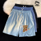 Claw money夏季帅气宽松短裤男港风休闲运动五分裤学生中裤沙滩裤