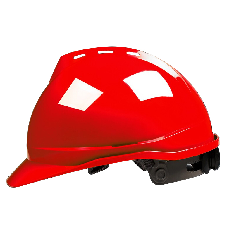 安全帽s40工地建筑工程领导帽电工劳保国标透气加厚防护头盔男 红色