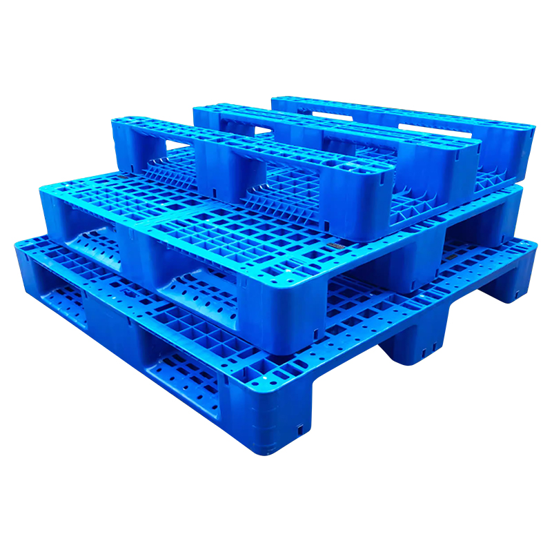 臻远ZY-TP-23塑料托盘网格川字叉车托盘仓库防潮垫卡板 1111川字托盘加8钢高清大图