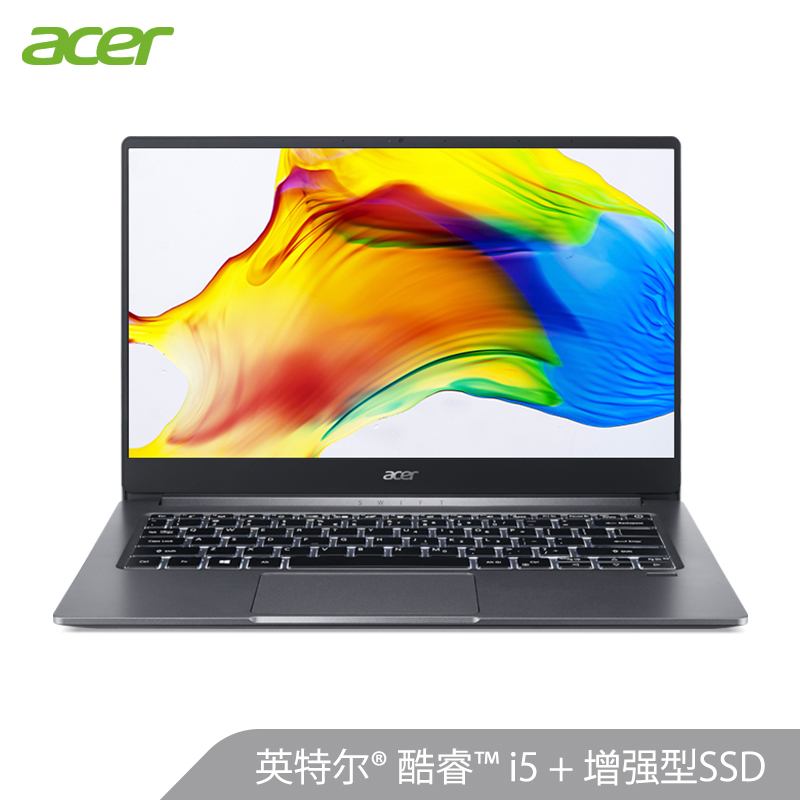 宏碁(acer)蜂鸟SF314 Pro14英寸轻薄本笔记本电脑(十代酷睿i5-1035G1 16G 512GB傲腾增强型SSD 高色域)