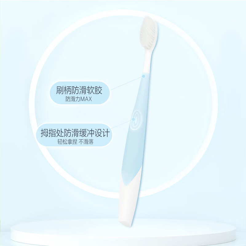 纳爱斯(Cnice) 长柔密净 单支装 A10 牙刷 (计价单位:支) 蓝白色高清大图