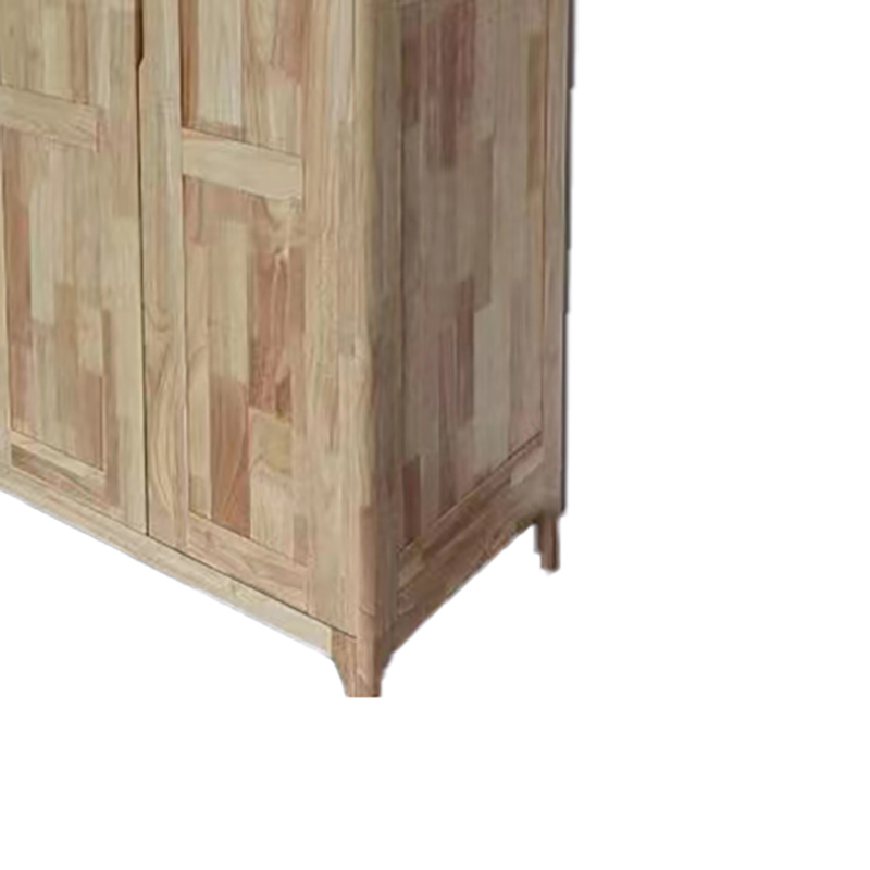 大嘉 北欧实木衣柜原木色三开门 长127*宽60*高210cm高清大图