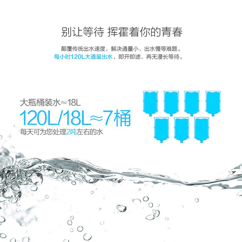 美的/Midea 净水器 MU136A-4 净水器家用净水机 厨房过滤器 四级超滤20天后发货
