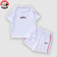 史努比(SNOOPY)儿童印花套装夏季2022新款卡通印花套装卡绳T恤套装SXM177