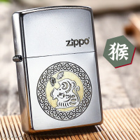 之宝Zippo防风煤油打火机 美国原装正版缎砂雕刻新款十二生肖 中国风狗年大吉 专柜正品 节日送礼专用