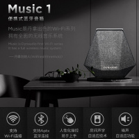 DYNAUDIO 丹拿 Music 1 蓝牙无线音响音响 扬声器扩音器 迷你便携式手机音箱airplay 酒红色