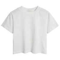 ins短袖t恤女学生装条纹韩版原宿风夏季新款宽松半袖体恤上衣服潮 打底白色 M 80-101斤