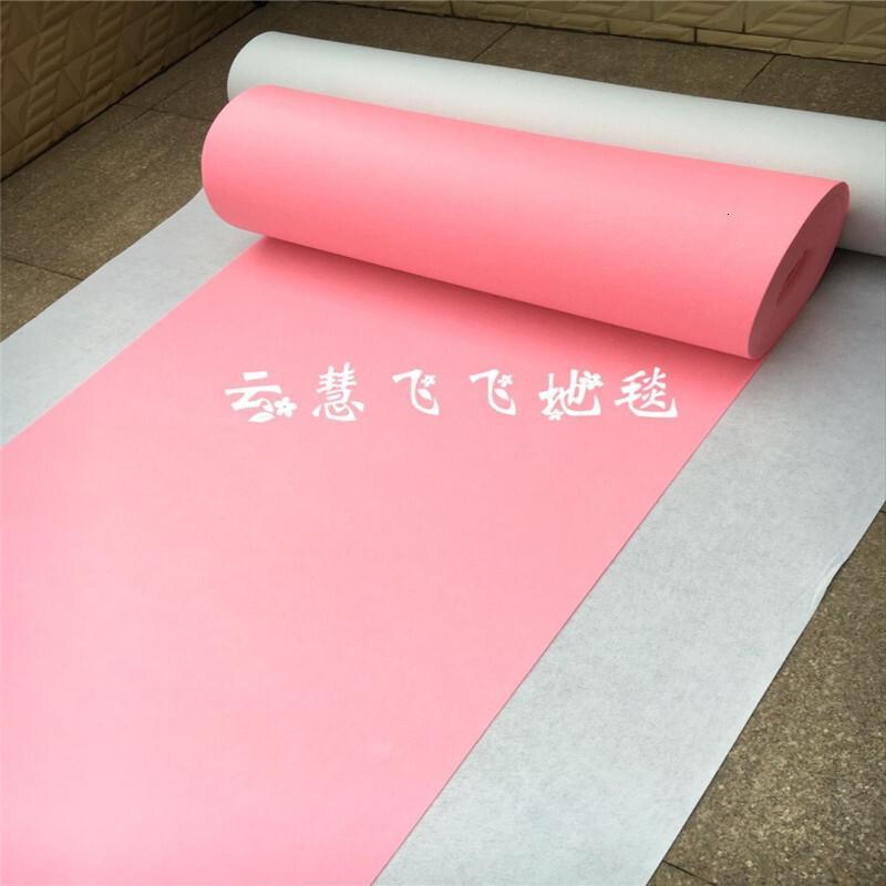 婚庆地毯展会玫红宝蓝黑色蒂芙尼蓝紫色绿色白色粉色一次性地毯