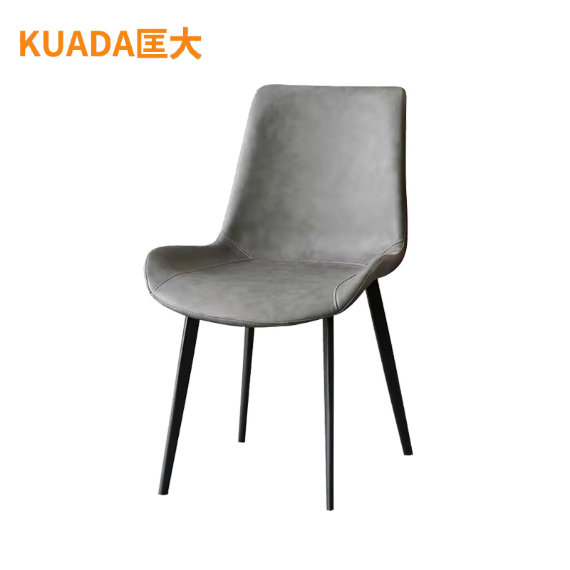 匡大 现代简约办公椅 轻奢餐椅皮椅 KDT228高清大图